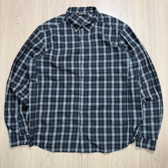 Arcteryx Bernal Plaid Longsleeve Buttonup Shirt Mens XXL Outdoor Camp Casual - Picture 1 of 10